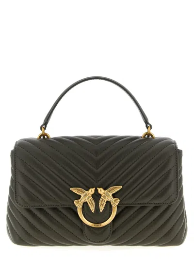 Pinko Classic Love Bag Puff Handbag In Green