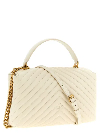 Pinko Classic Love Bag Puff Handbag In Neutral