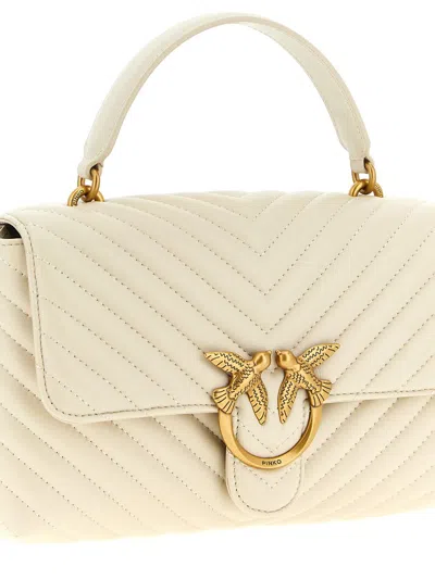 Pinko Classic Love Bag Puff Handbag In Neutral