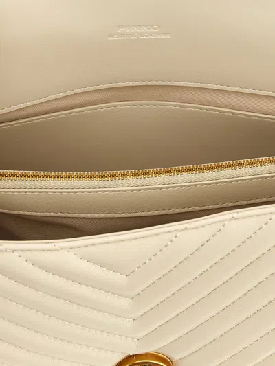 Pinko Classic Love Bag Puff Handbag In Neutral