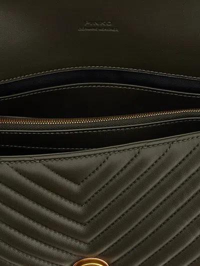 Pinko Classic Love Bag Puff Handbag In Green