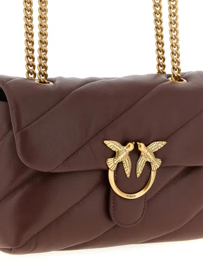 Pinko Classic Love Puff Crossbody Bag In Brown