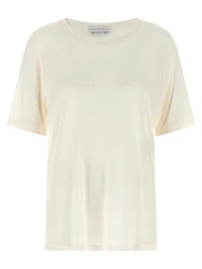 Stella Mccartney Beads Embroidery T-shirt White In Neutral