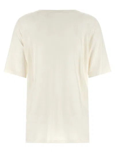 Stella Mccartney Beads Embroidery T-shirt White In Neutral