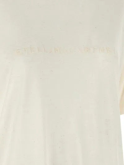 Stella Mccartney Beads Embroidery T-shirt White In Neutral