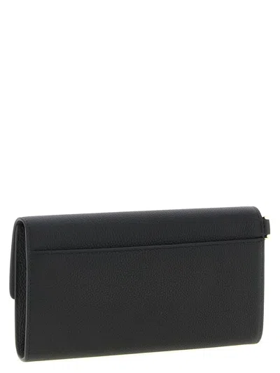 Tom Ford Hammered Clutch In Black