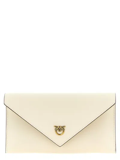 Pinko 'flat Mini' Wallet On Chain In Neutral