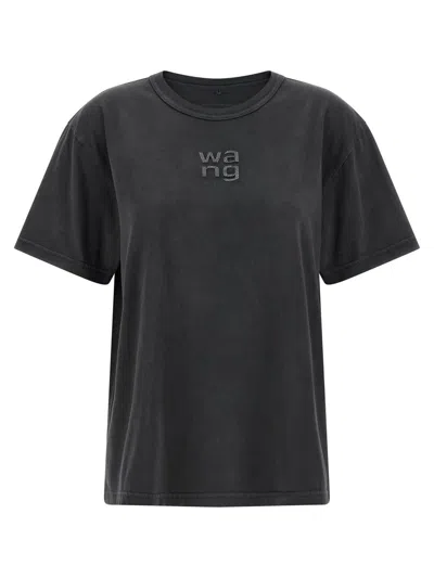 Alexander Wang T Hotfix Logo T-shirt In Black