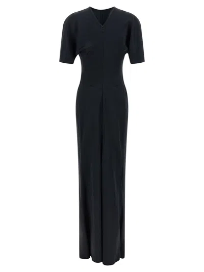 Victoria Beckham 'gathered Waist' Dress In Blue