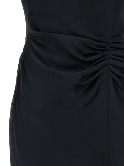 Victoria Beckham 'gathered Waist' Dress In Blue