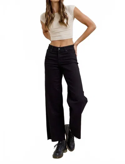 Hidden Nori Clean Mid Rise Pants In Black In Black