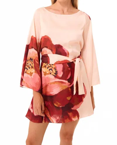 Misa Twiggy Mini Dress In Peony Love In Multi