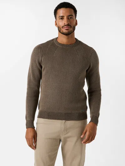 Guess Factory Christopher Crewneck Sweater In Brown