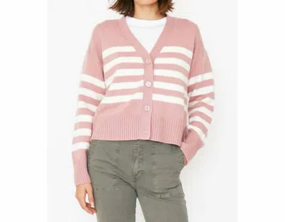 Kule Raffa Cardigan In Clay Cream In Pink