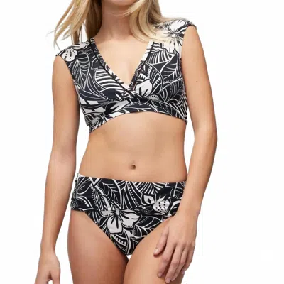 Bleu Rod Beattie Women's Ciao Bella Sarong Hipster Bottoms In Black In Multi