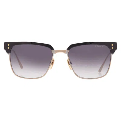 Dita Firaz Grey Gradient Square Unisex Sunglasses Dts431-a 01 55 In Black