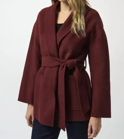 Joseph Ribkoff Chic Relaxed Blazer Coat In Red In Red