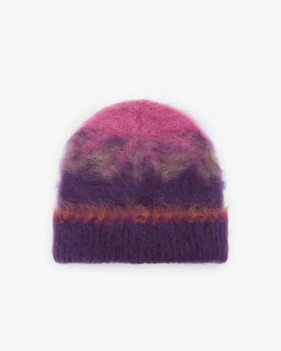 Isabel Marant Alessa Wool Beanie In Purple