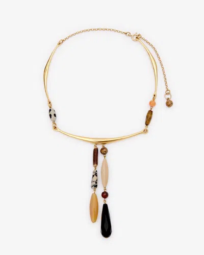 Isabel Marant Mahi Beaded Necklace In Multi