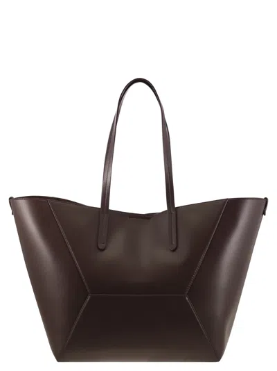 Brunello Cucinelli Women Bc Duo Bag In Calfskin With Jewellery In Brown