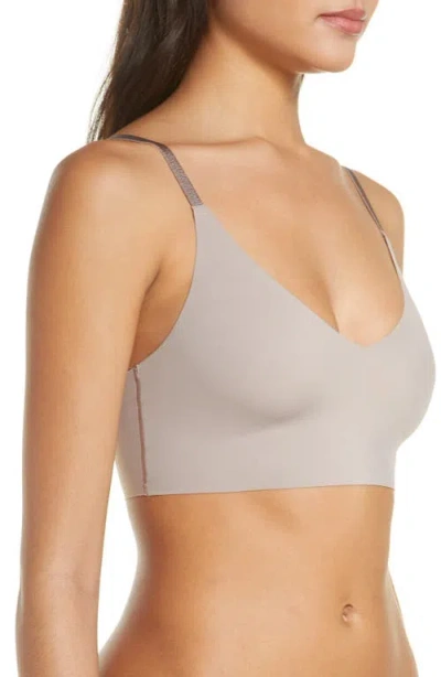 True & Co. True Body Triangle Convertible Strap Bralette In Brown