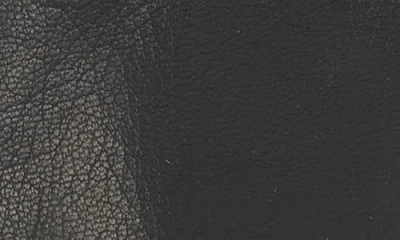 Allsaints Asymmetrical Zip Leather Gloves In Black