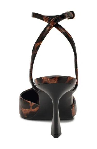 Nine West Kellie Ankle Strap Pointed Toe Pump In Multi