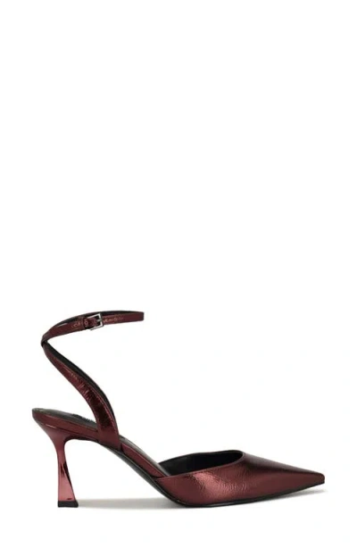 Nine West Kellie Ankle Strap Pointed Toe Pump In Multi