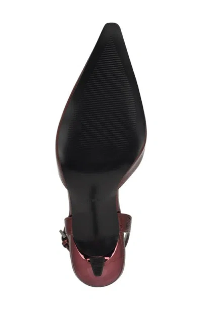 Nine West Kellie Ankle Strap Pointed Toe Pump In Multi