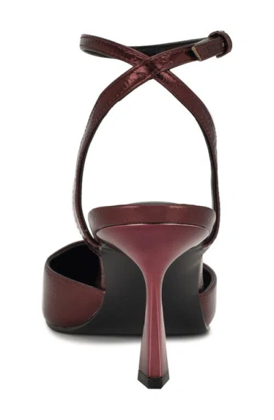 Nine West Kellie Ankle Strap Pointed Toe Pump In Multi