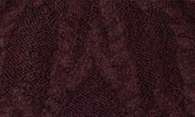 Allsaints Cable Knit Beanie In Brown