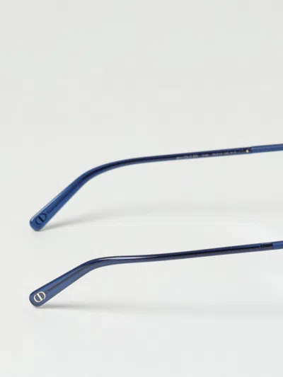 Dior Blue Plastic Glasses Frame In Blue