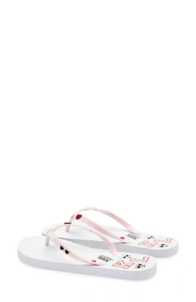 Karl Lagerfeld Paris Zamir Flip Flop Sandal In Animal Print