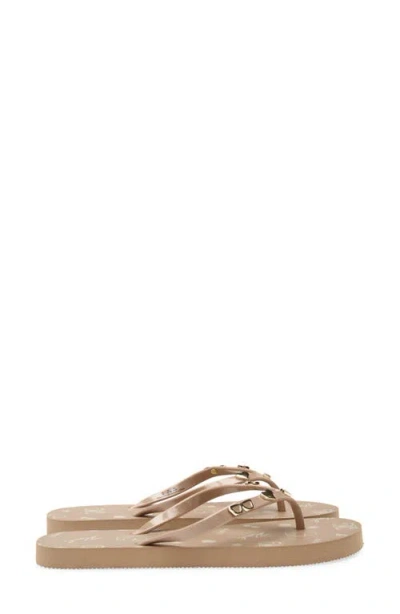 Karl Lagerfeld Paris Zaid Flip Flop Sandal In Animal Print