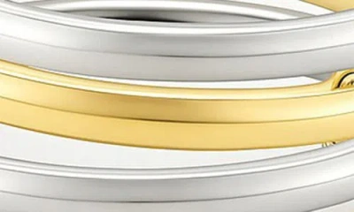 Gabi Rielle Lovey Interlocked Stacking Ring In Multi