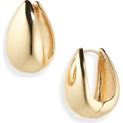 Cara Chunky Hoop Earrings In Gold