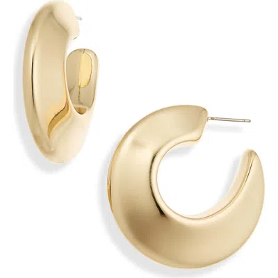 Cara Chunky Statement Hoop Earrings In Gold