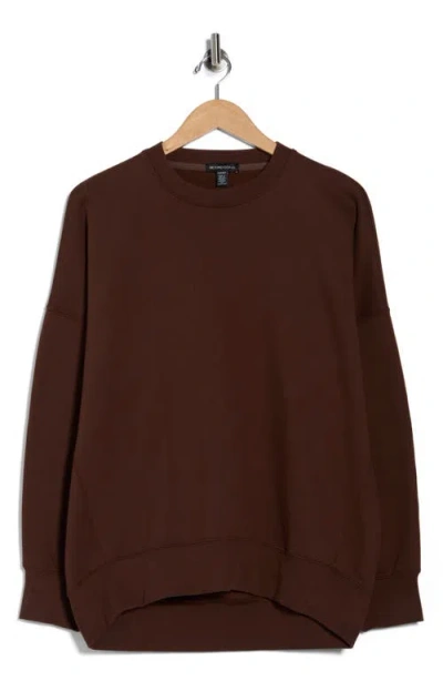 Beyond Yoga Solstice Oversize Cotton Blend Sweatshirt In Brown