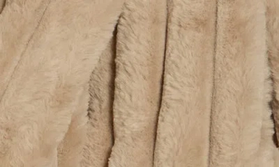 Blanknyc Faux Fur Crop Jacket In Brown