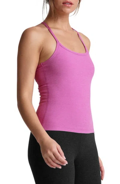 Beyond Yoga Space Dye Slim Racerback Tank Top In Pink