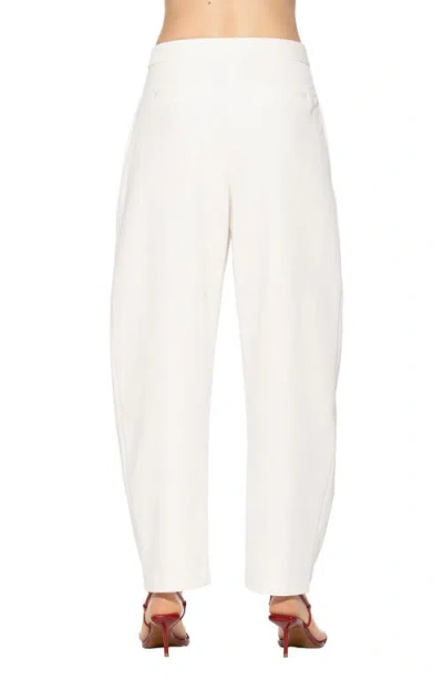 Alexia Admor Solene Barrel Leg Pants In White