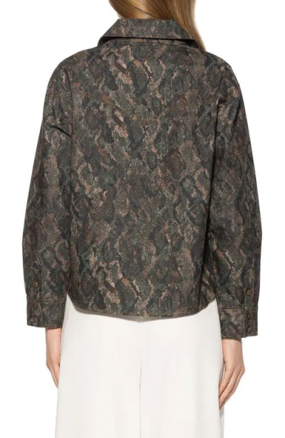 Alexia Admor Thalina Lace-up Western Shirt In Brown