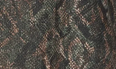 Alexia Admor Thalina Lace-up Western Shirt In Brown