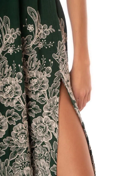 Maaji Smocked Cover-up Dress In Green