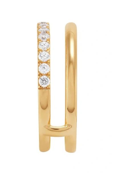 Frankie & Zoe 14k Yellow Gold Lab Grown Diamond Double Band Ring In Gold