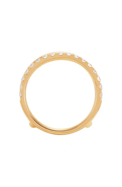 Frankie & Zoe 14k Yellow Gold Lab Grown Diamond Double Band Ring In Gold