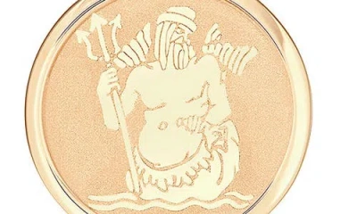 Frankie & Zoe 14k Yellow Gold Pisces Medallion Pendant Necklace In Gold