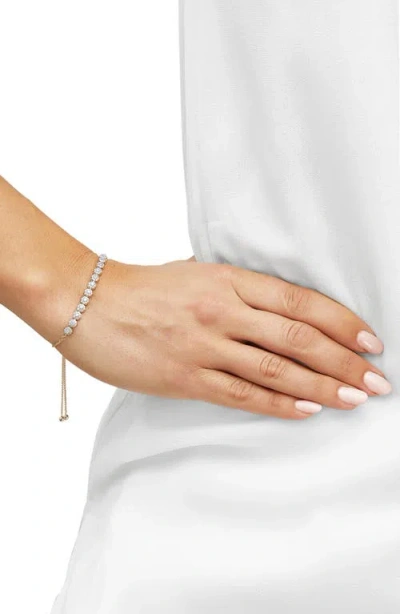 Frankie & Zoe 10k Yellow Gold Pavé Diamond Slider Bracelet In Gold