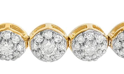 Frankie & Zoe 10k Yellow Gold Pavé Diamond Slider Bracelet In Gold