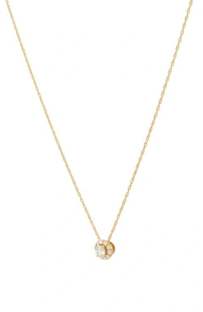 Frankie & Zoe Lab-grown Diamond Pendant Necklace In Gold